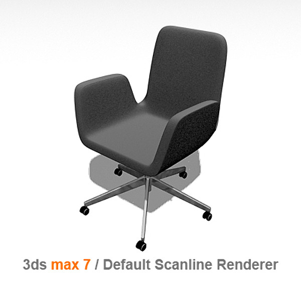 ikea architectural visualization 3d model - PATRIK Swivel chair by lajhar